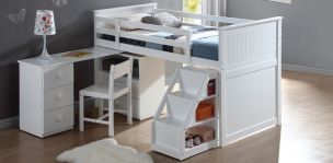 Cama Individual Con Escritorio Wyatt