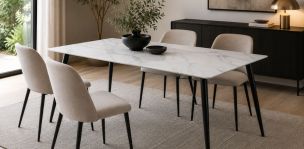 Mesa Comedor 140 x 80 cm Frida Blanco
