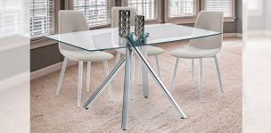 Antecomedor 150 X 90 Cm Rectangular Genova Vidrio