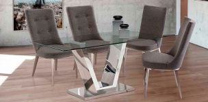 Antecomedor 160 X 100 Cm Rectangular Paris Vidrio