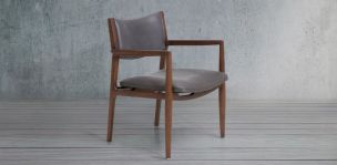 Silla Huxley Nogal Gris
