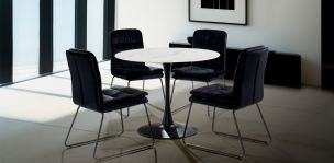 Comedor 100 cm Claire con 4 Sillas Marc