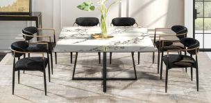 Comedor 150 x 150 cm Rokha con 6 Sillas Jaramillo