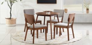 Comedor 80 cm Madeira con 4 Sillas Avery