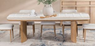 Mesa Comedor 240 x 120 cm Allens Beige