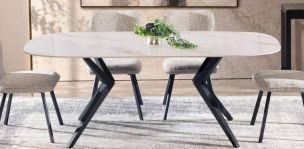 Mesa Comedor 200 x 100 cm Rummer Beige