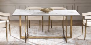 Mesa Comedor Rectangular 180 x 90 cm Sicilia Blanco