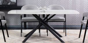 Mesa Comedor 180 x 96 cm Blake Blanco