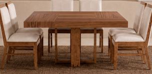 Mesa Comedor 150 x 150 cm Barcelona Parota