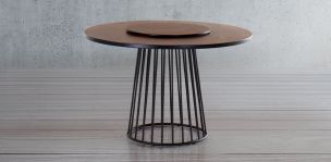 Mesa Comedor Redonda 120 cm Buda Parota