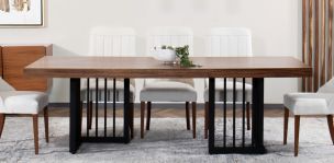 Mesa Comedor Rectangular 240 x 107 cm Burgos Café