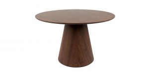 Mesa Comedor 120 cm Rotonda Nogal