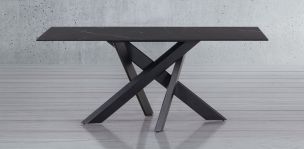 Mesa Comedor Rectangular 180 x 90 cm Alessia Gris