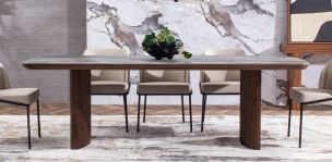 Mesa Comedor 240 x 120 cm Allens Gris