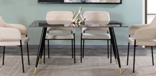 Mesa Comedor 150 x 92 cm Kate Gris