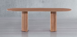 Mesa Comedor 220 x 110 cm Santorini Rosa Morada