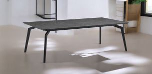 Mesa Comedor Rectangular 240 x 118 cm Alondra Negro
