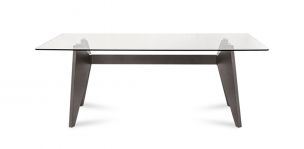 Mesa Comedor De Cristal Templado Neku Negro