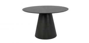 Mesa Comedor Redonda 120 cm Mara Negro