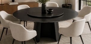 Mesa Comedor 160 cm Orbita Negro