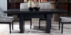 Mesa Comedor 200 x 100 cm Rocks Negro