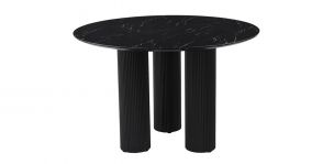 Mesa Comedor Redonda Sandy Negro