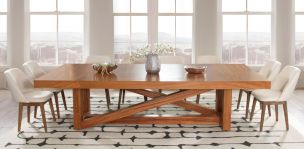 Comedor 300 x 150 cm Ravello con 8 Sillas Carvallo Kelsi