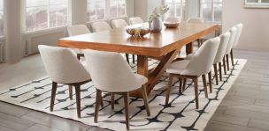 Comedor 300 x 150 cm Ravello con 12 Sillas Carvallo Kelsi