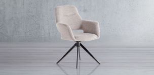 Silla Giratoria Isha Beige