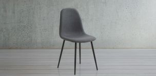 Silla Brent Tela Gris