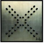 Cuadro Decorativo 120 x 120 cm Equix Plata