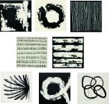 Cuadro Decorativo 40 x 40 cm 8 Piezas Psycodelich Wh Multicolor