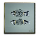 Cuadro 120 X 120 Cm Renacer Wh Madera Multicolor