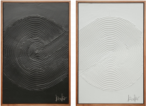 Cuadro Decorativo 80 x 120 cm 2 Piezas Roller Wh Multicolor