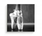 Cuadro 100 X 100 Cm Zapatillas de Ballet Kyz Tela Multicolor