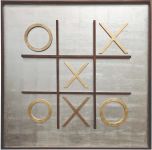 Cuadro Decorativo 140 X 140 Cm Gato Plata