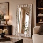 Espejo de Cristal 209 x 109 cm Muvo Beige