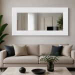 Espejo de Cristal 184 x 95 cm Lisboa Blanco
