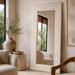 Espejo de Cristal 185 x 94 cm Melec Blanco