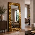 Espejo de Cristal 209 x 114 cm Scuadra Dorado