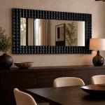 Espejo de Cristal 185 x 94 cm Melec Negro