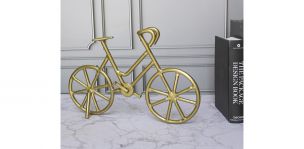 Figura Decorativa Bicicleta Cnr Dorado