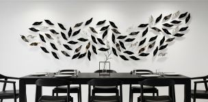 Figura de Cristal 180 x 250 cm Quetzal Multicolor 78 Piezas
