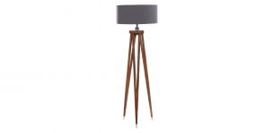 Lámpara de Piso Muleta Pier Rey Gris