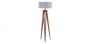 Lámpara de Piso Muleta Pier Rey Gris