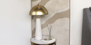 Lámpara de Mesa 36 x 65 cm Venus Blanco