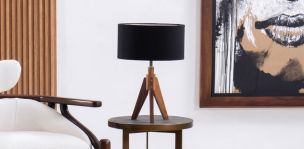 Lámpara de Mesa Rey Rocket Ii Negro