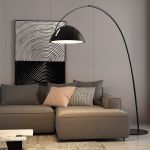 Lámpara de Piso Minimal Negro