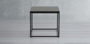 Mesa Lateral Cuadrada Stone Mármol Monterrey