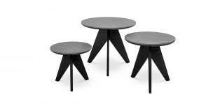 Mesas Nido Redonda Elix Gris